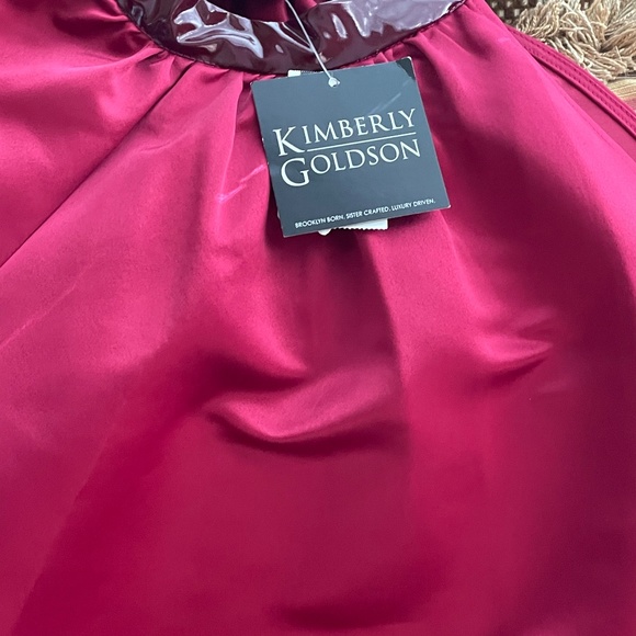 Kimberly Goldson Marsh One Shoulder Satin Dress/Blouse - Picture 2 of 15